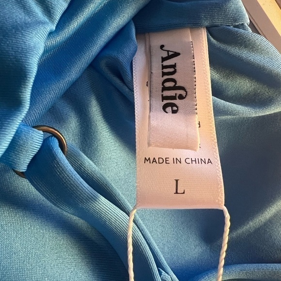 Andie Swim The Newport Top Blue size Large NWT - Picture 8 of 8